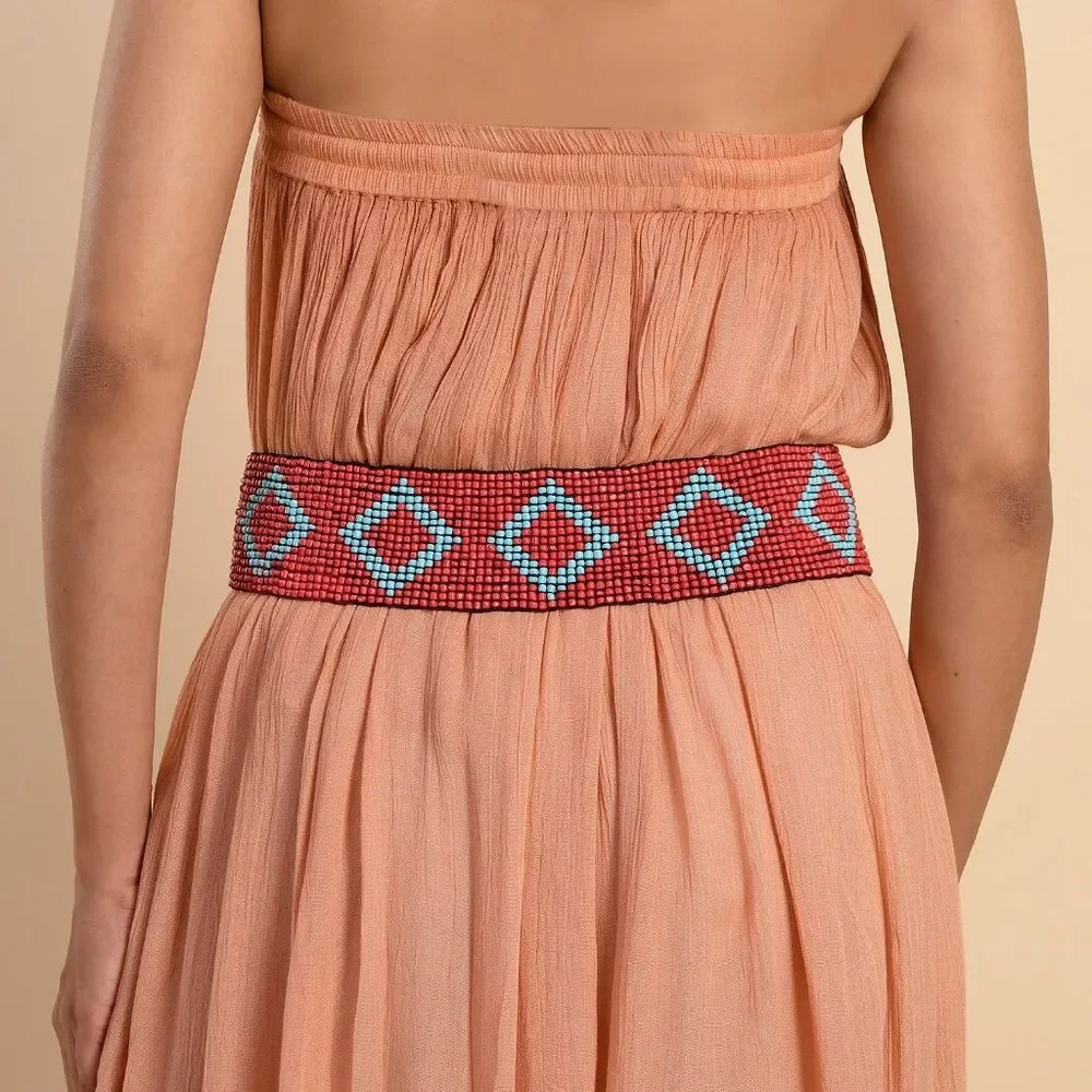 Handmade Red Southwestern Style Belt